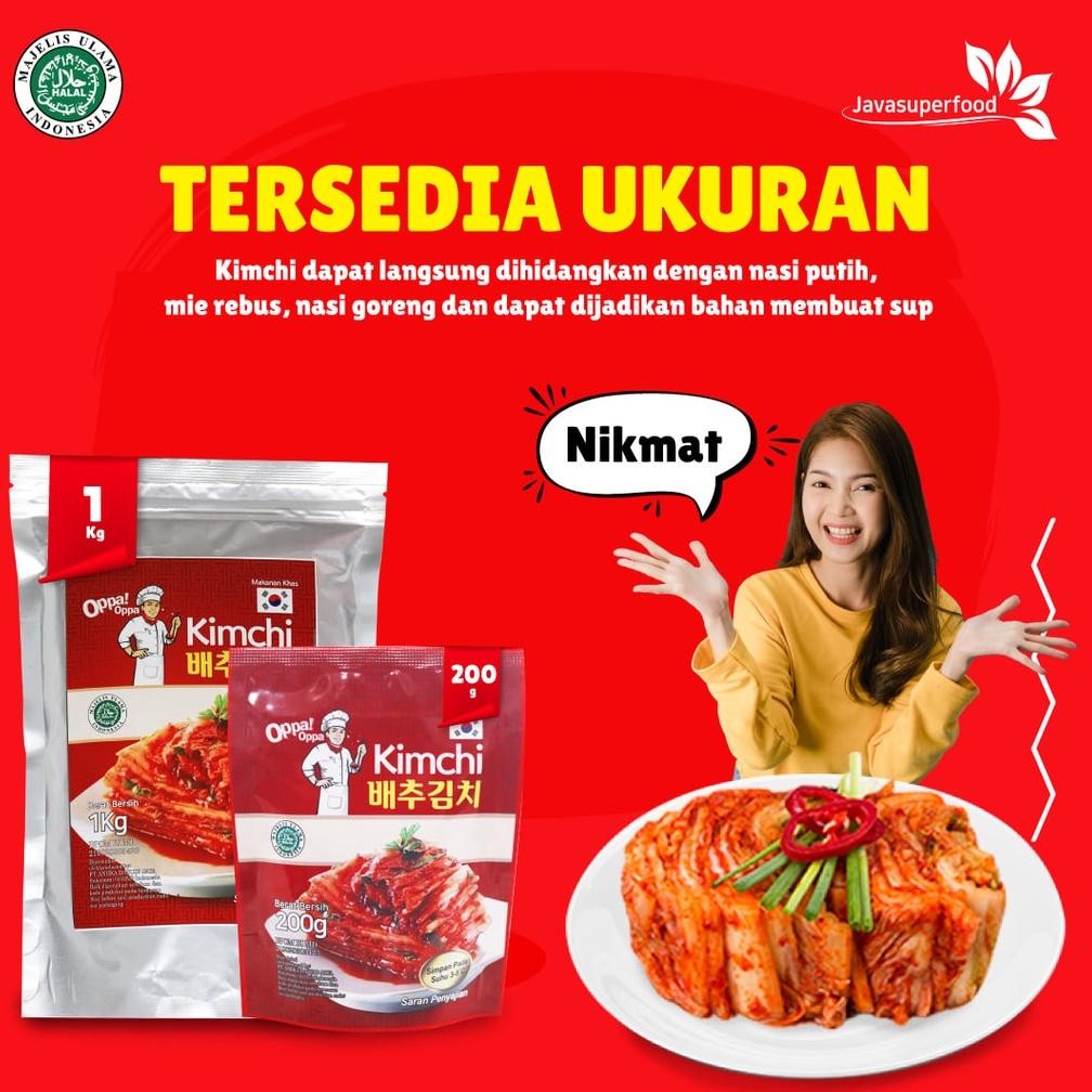 

fgk-45 WDM-2227 Oppa! KIMCHI Sawi Fresh Halal / Kimchee Korea 200G - Makanan Korea Hemat Berkualitas