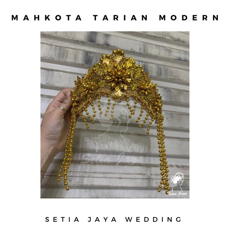 uD4 Mahkota Tarian Modern Siger/ Sunda Jurai/ Aksesoris Kepala Tarian Lomba