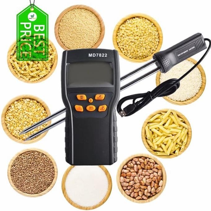 

Terlaris Grain Moisture Meter Md7822 Ukur Kadar Air Md-7822 Biji Bijian Beras Gandum Jagung Kedelai Tepung