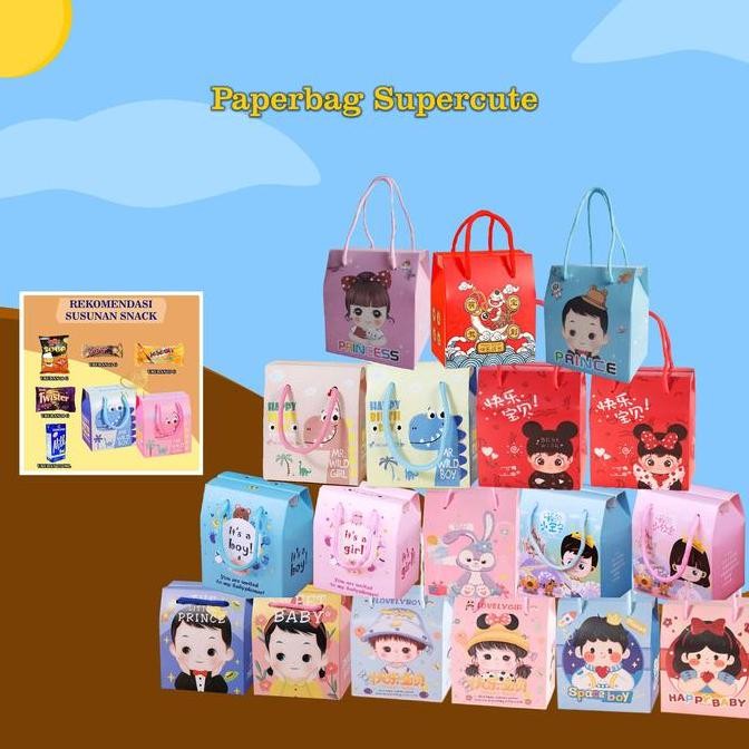 

WED Paperbag Ulang Tahun / Goodie Bag Bermacam Karakter / Tas Hadiah Sovenir Ulang Tahun PP09