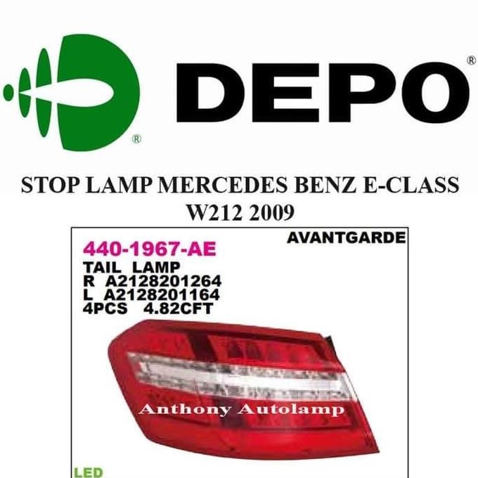 LAMPU STOP LAMP MERCEDES BENZ E-CLASS W212 2009 KIRI KANAN DEPO