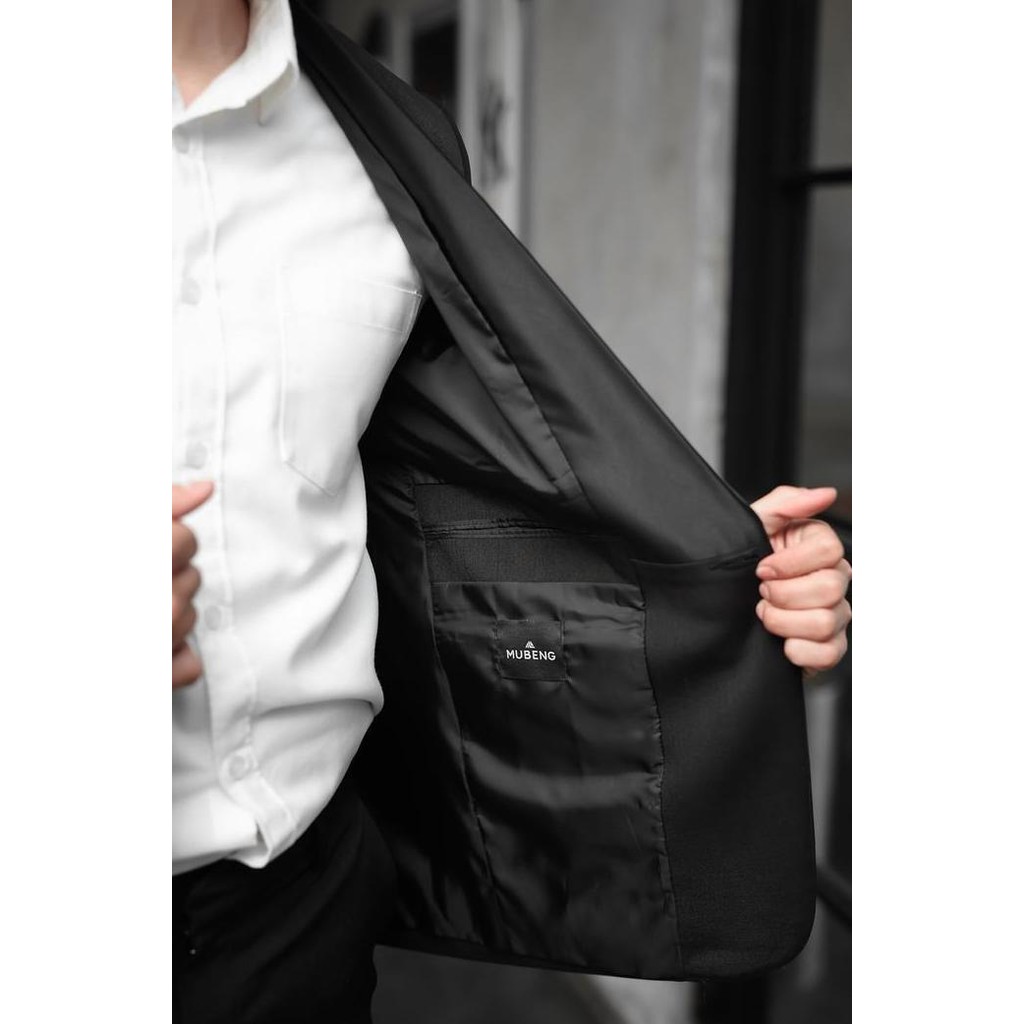 Mubeng Tuxedo Jas Slimfit Hitam murah