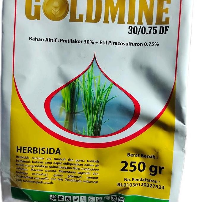 

Terlaris Goldmine Herbisidah Sistemik Pra Tumbuh Dan Purna Tumbuh Berbentuk Butiran Yang Dapat Didispersikan Dalam Air Untuk Mengendalikan Gulma Berdaun Lebar Dan Gulma Golongan Rumput Teki Pada Tanaman Padi Sawah