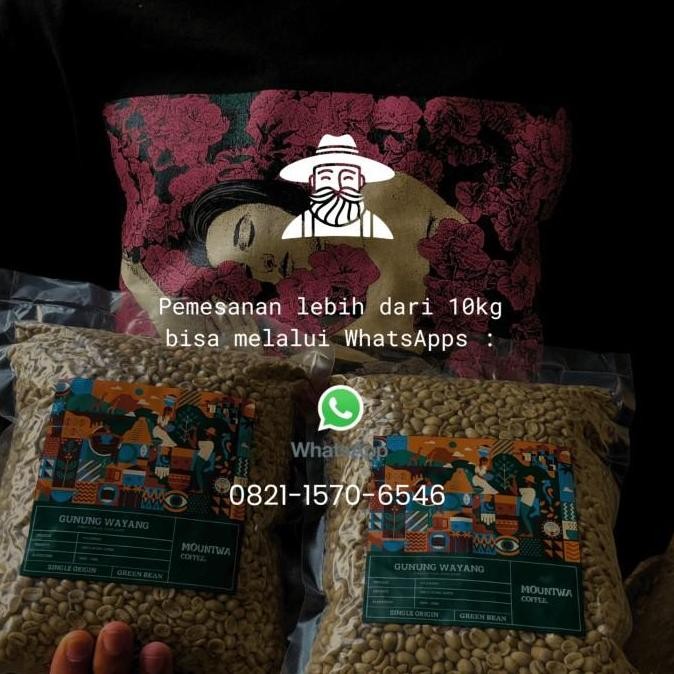 

ready stock green bean arabika Rancabali Natural Anaerob/ Biji Kopi Mentah 1kg