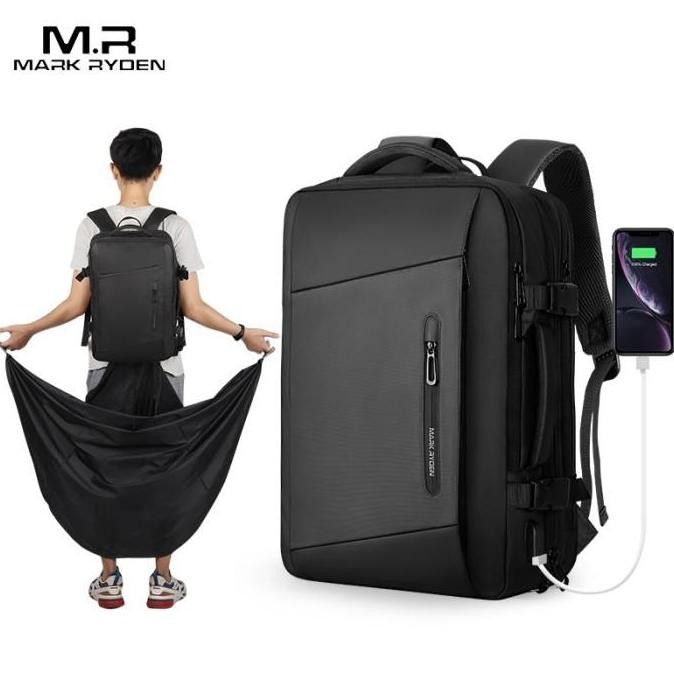 Mark Ryden MR9299 Tas Ransel Laptop Kerja Pria USB Raincoat 17 Inch