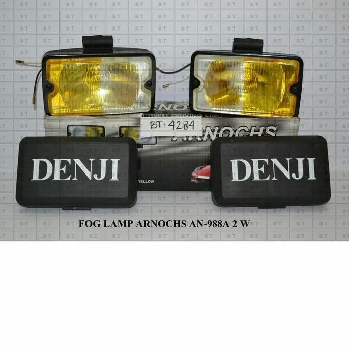BEBAS ONGKIR - Fog Lamp Lampu Petak Dua Warna Denji Dengan Tutup