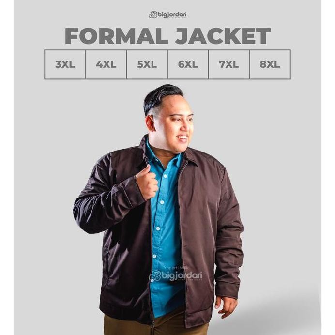jaket jas formal pria coklat big jordan jumbo 3xl 4xl 5xl 6xl 7xl 8xl murah