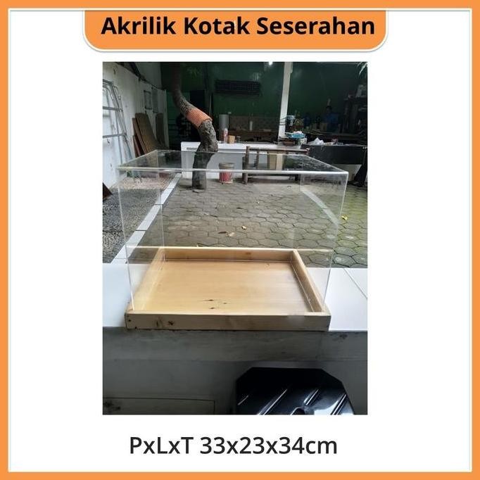 

ready !!! Kotak Seserahan Akrilik PxLxT 33x23x34cm - Merek Akrilik