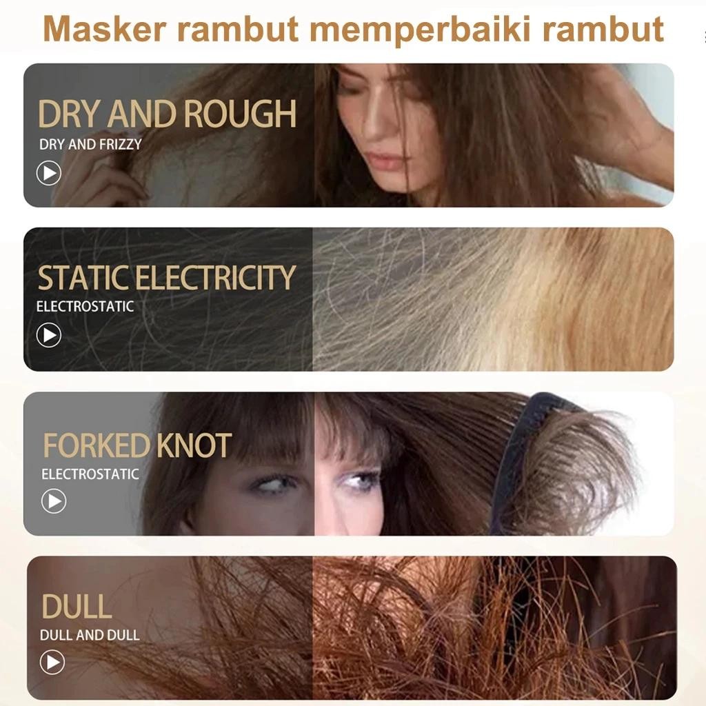 Masker Rambut Kering Dan Mengembang Hair Masker Rambut Kering Dan Rusak Masker Rambut Keratin 500G K