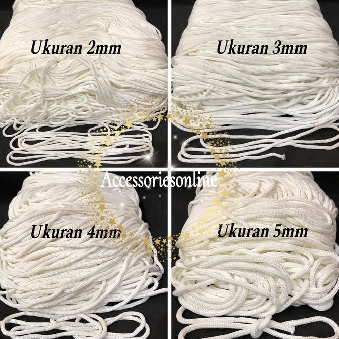 

Tali Kur / Tali Cord POY Ukuran 2mm, 3mm, 4mm dan 5mm (isi -/+1kg) murah