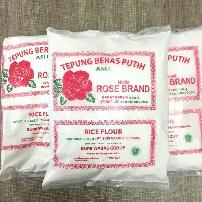 

Terlaris Tepung Beras Putih Rose Brand 500Gr Free Bubble