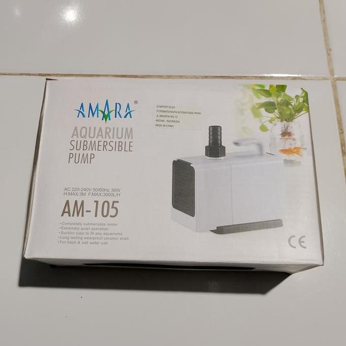 Amara 105 pompa air aquarium kolam hidroponik