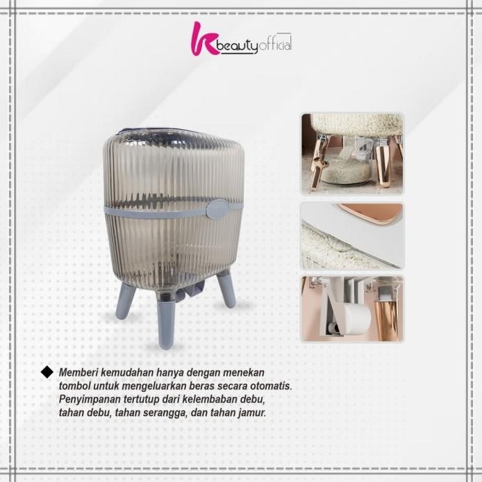 

Terlaris Sut - Kb-C841 Dispenser Beras 12Kg Tempat Beras Estetik / Kotak Penyimpanan Makanan Kacang Tepung / Wadah Beras Rice Box Storage Perlengkapan Dapur