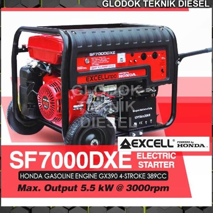 Honda Genset Generator Bensin 5500 5000 Watt Electric Starter Gasoline