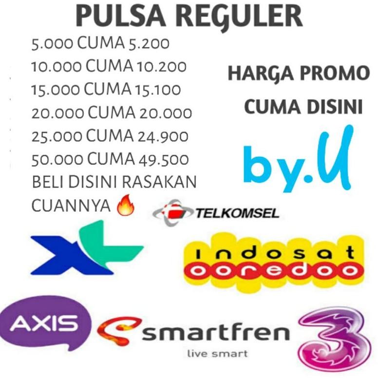 Pulsa Reguler Murah - Pulsa Elektrik All Operator -Pulsa Indosat - Pulsa Im3 -Pulsa Telkomsel - Puls