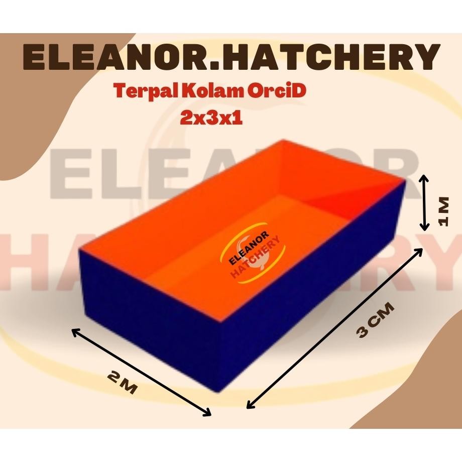 Kolam Terpal ORCHID Ukuran Kotak 2x3x1 MURAH