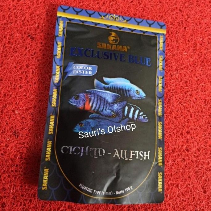Terlaris Pelet Ikan Chilcid Sakana Exclusive Blue Pelet Cichlid Premium Blue