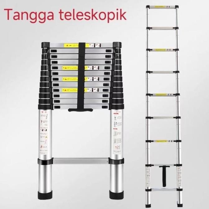 Tangga Lipat Aluminium Tangga Teleskopik Portable