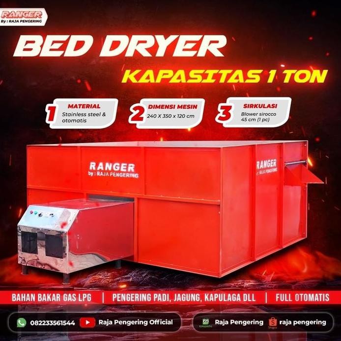 

Terlaris Mesin Pengering Gabah Padi Dan Jagung 1 Ton Tipe Gas Bed Dryer