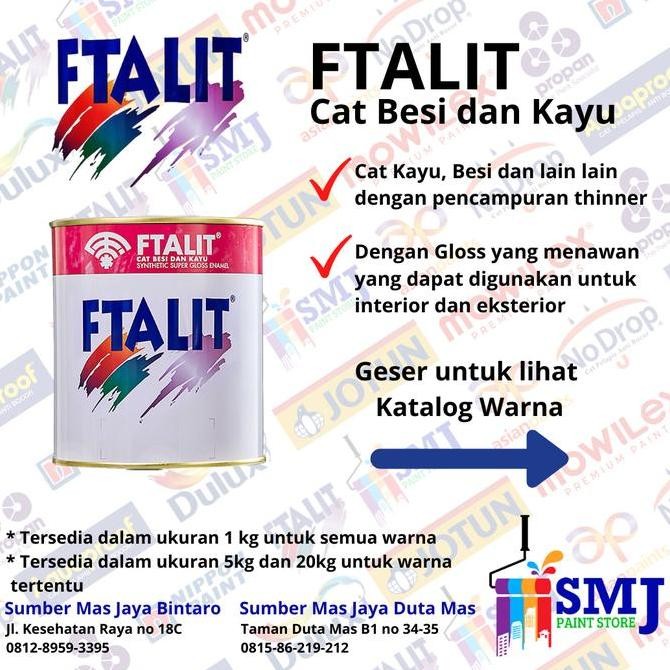 

Cat Minyak Ftalit Semi Gloss Dan Doff Kemasan 1 Kg