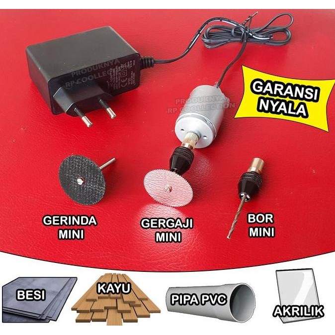 Paket Bor Mini Gerinda Gergaji Mini Komplit Siap Pakai BEST SELLER