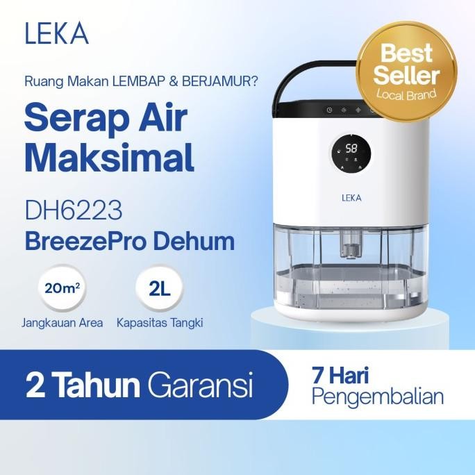 LEKA DH6223 Breeze Dehumidifier - Serap Air Penyerap Kelembaban .,