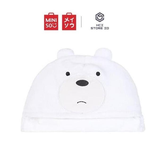 Selimut Miniso We Bare Bears Selimut Hoodie Dewasa Traveling Selimut MURAH
