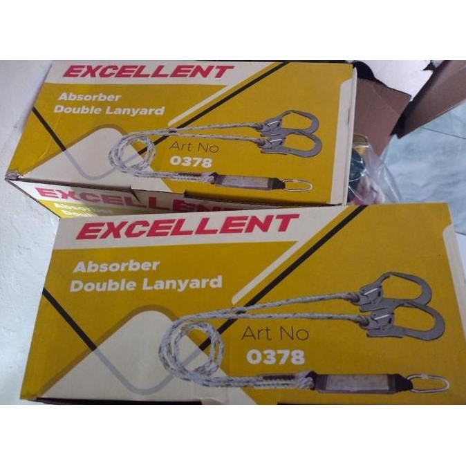 

Tali Lanyard Excellent Absorber Double Big Hook Murah