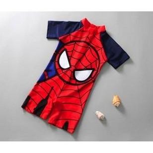 Baju Renang Anak Bayi Baby Laki / cowok Lengan pendek Swimsuit Spiderman wetsuit jumpsuit .,