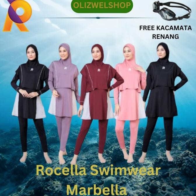 Rocella Swimwear Marbella Swimwear Muslimah Baju Renang Muslim Baju Renang Livandex  Baju Olahraga M