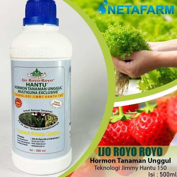 

Terlaris Pupuk Organik Jimmy Hantu Ijo Royo Hormon Multiguna 500Ml