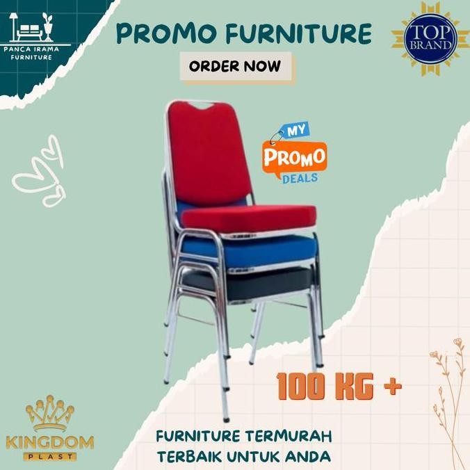 KURSI BESI SUSUN / KURSI FUTURA KURSI BESI KINGDOM PLAST .,