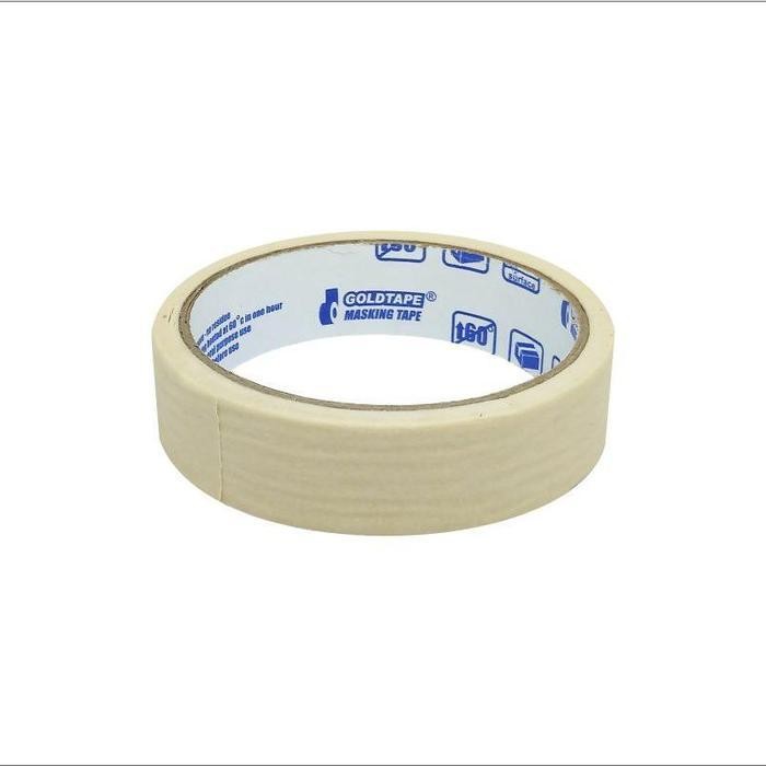 

Lakban Kertas Goldtape Masking Tape Core Biru 1 Inch 24Mm, 2 Inch 48Mm X 12 Yard - Dus Original Dan Terpercaya