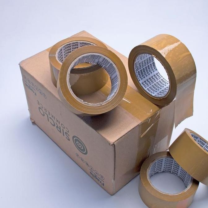 

TERBARU - 1 KARTON LAKBAN ETONA 45 mm x 90 YARD BENING/COKLAT