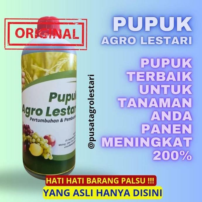

Terlaris Pupuk Organik 1 Botol Penyubur Dan Pelebat Buah - Pupuk Agro Lestari