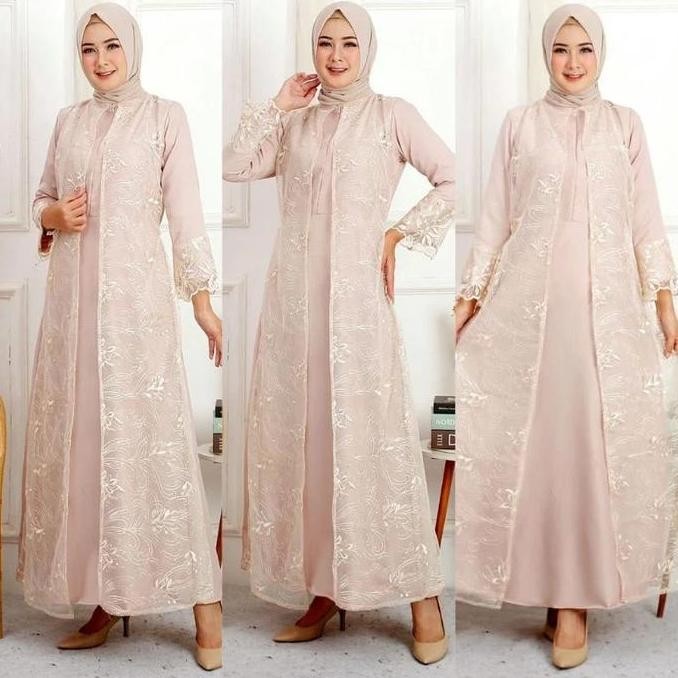 Lebaran Gamis Hena Pesta Gamis Busui Dress Gamis Wanita Terbaru 2024