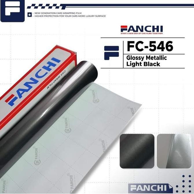 

TERMURAH - ROLL Sticker Fanchi FC546 Candy Glossy Mettalic Light Black 50cm ROLL