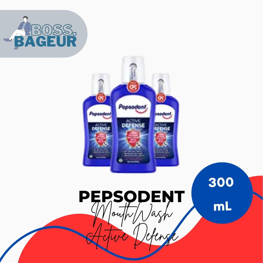 Pepsodent Mouthwash Active Defense 300 ml