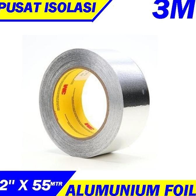 

BEBAS ONGKIR - Isolasi 3M Alumunium Foil Tape 425 ukurn 2in x 60 yd/murah