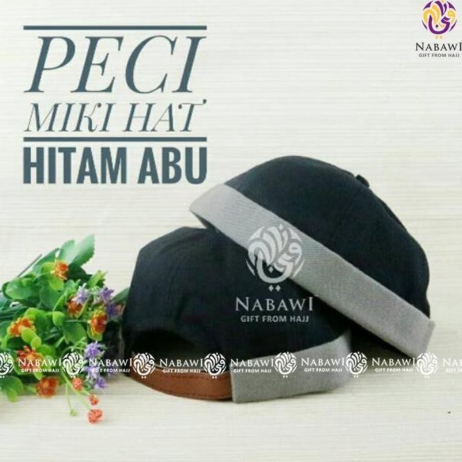 @#@#@#] Peci Miki Hat Mikihat Brimless Cap Kopiah Beanie Tali Kulit