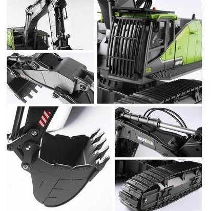 Miliki Huina 1593 1:14 Rc Excavator 22Ch Alat Berat Heavy Tool