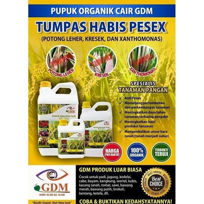 

Terlaris Pupuk Organik Cair Gdm Spesialis Tanaman Pangan/Sayuran 2Liter - Murah
