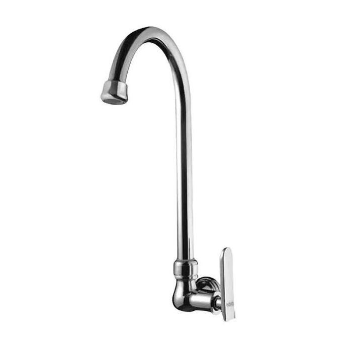 Tersedia Vone 3202-44 Keran Kran Air Angsa Cuci Piring Dinding Tembok Chrome