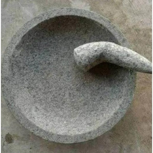 

cobek 22cm - ulekan batu bubut asli - cobek batu asli - cobek rumah BS09