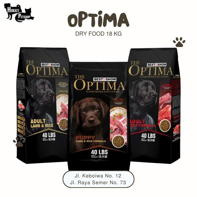 TERMURAH - Makanan Anjing Optima / Optima Lamb / Optima Beef / Optima Dog 18 kg