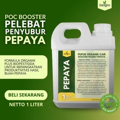 

Terlaris 1 Liter Pupuk Pepaya California / Pupuk Buah / Pelebat Buah Pepaya Pupuk Booster Pepaya Pemacu Buah Lebat Plus Bio Pestisida Anti Hama / Pupuk Booster Organik Pepaya Merangsang Pembuahan Dan Pertumbuhan Tanaman Pepaya Berbuah Lebat Tidak Rontok