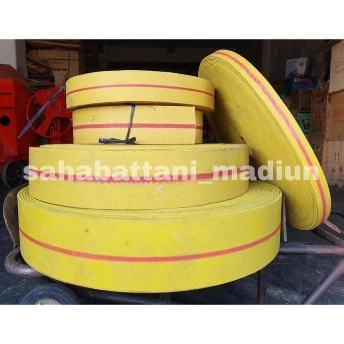 

Terlaris Ban Mesin Diesel / Flat Transmission Belt Kuning / Driving Belt Untuk Selepan Padi