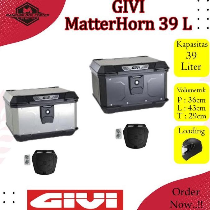Box Givi Matterhorn 39 Liter Box Pannier Givi MTN 39 L Box Motor Almunium Givi Matterhorn Box Motor 