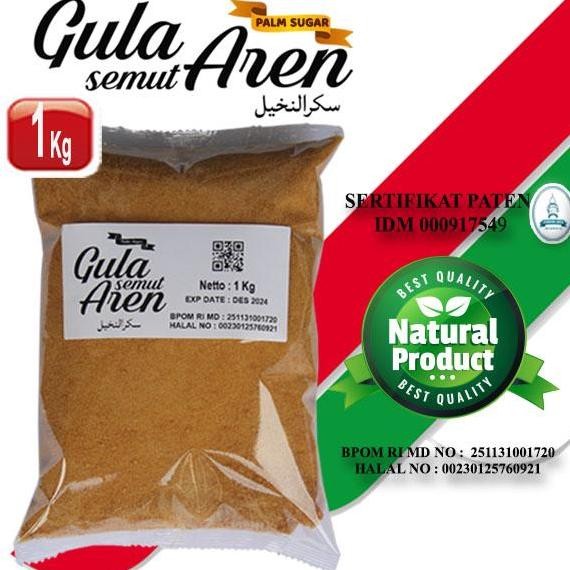 

Gula Aren Asli Semut Bubuk Organik Palm Sugar 1Kg 1000 Gram Murah