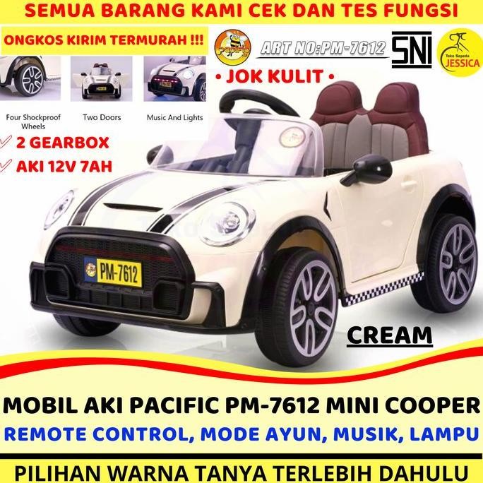 Spesial Mainan Mobil Aki Remote Control Mini Cooper Pacific Pm-7612 Pm 7612